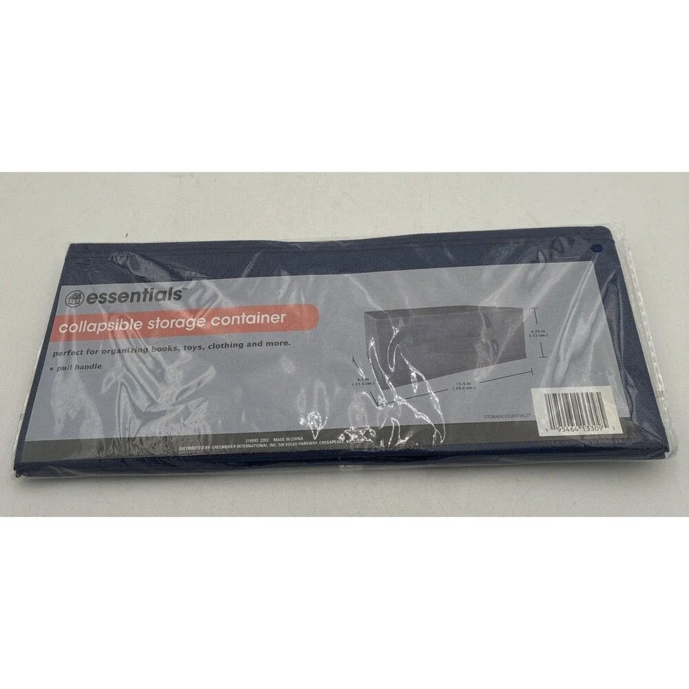 Essentials Collapsible Storage Container 8.5 in 11.5 in 4.75 in